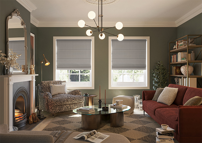Kyoto Faux Silk, Brun - Motorised Roman Blind - Image 8